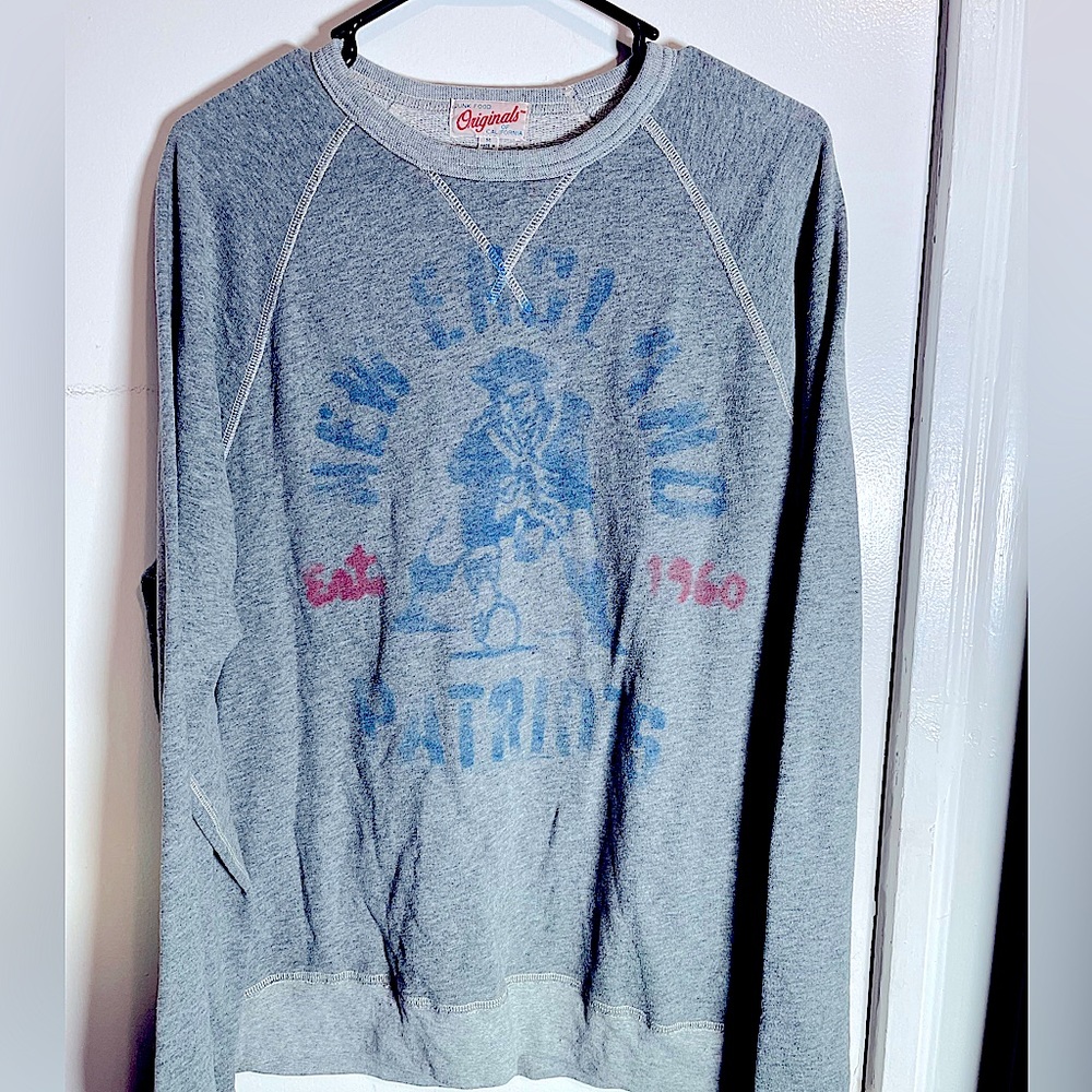 Junk Food Originals OG Patriots Crew Neck Sweater